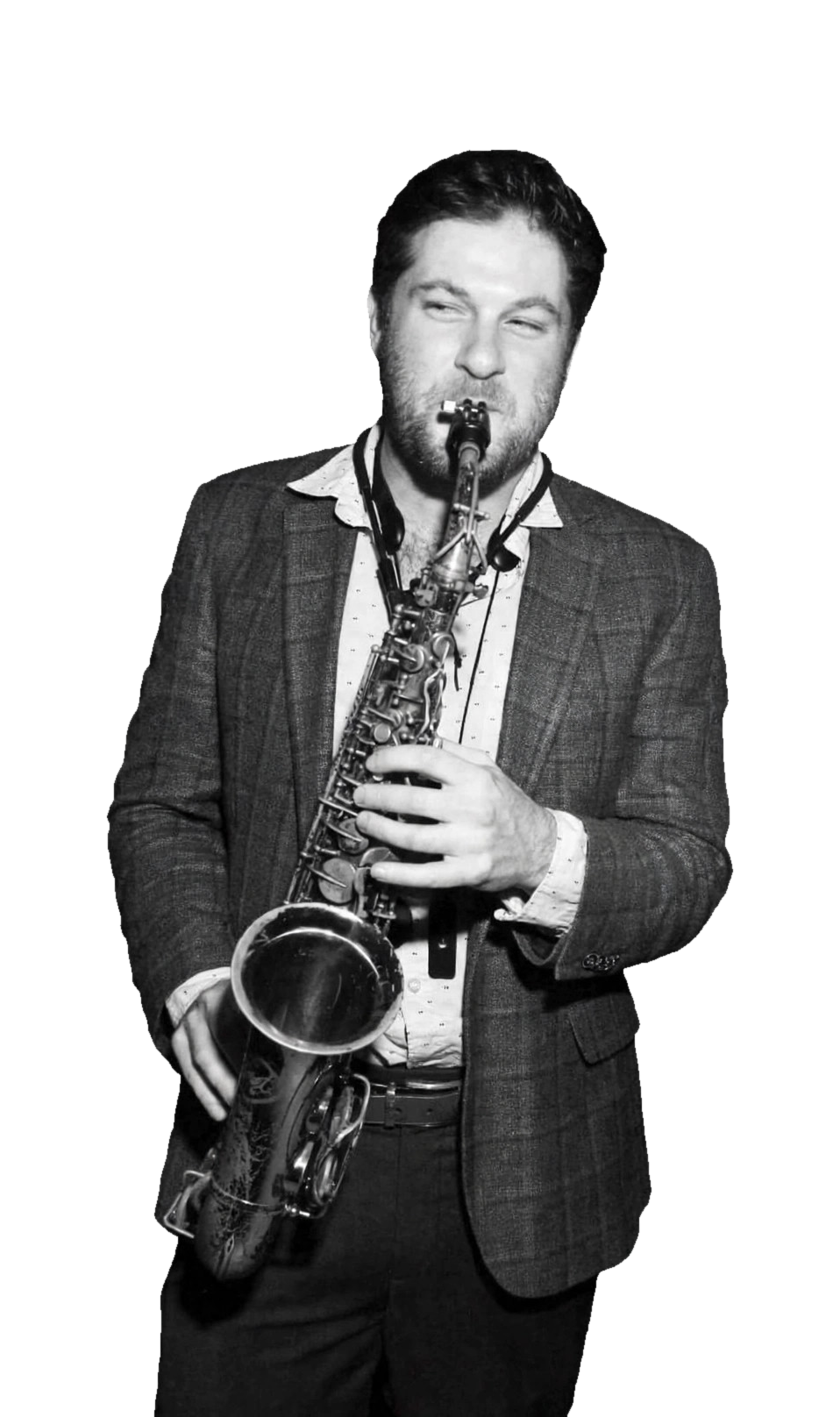 Jonathan Greene playing saxophone