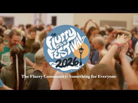Dancers gathered at the Flurry Festival
